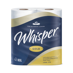 Value Whisper Gold Toilet Roll 3 Ply 170 Sheets 40 Pack NH02018 F