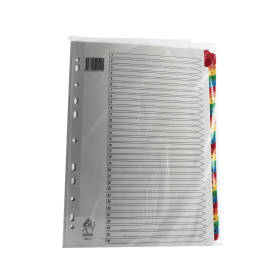 Value White Multicoloured Mylar Index Dividers 1 31 218426 F