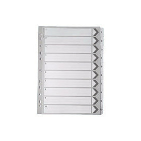 Value White Mylar Index Dividers 1 10 WX10528 224124 F