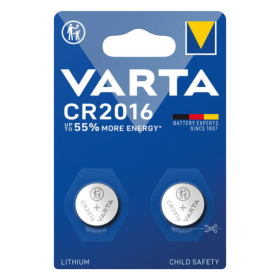 Varta CR2016 Lithium Coin Cell Battery 2 Pack 6016101402 VR74638 F
