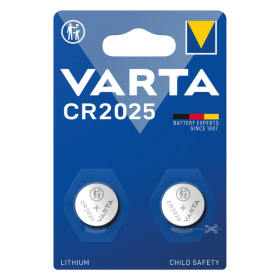 Varta CR2025 Lithium Coin Cell Batteries 2 Pack 6025101402 VR74642 F
