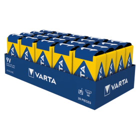 Varta Industrial Pro 9V Alkaline Batteries 20 Pack 40222111112PK VR35680 F
