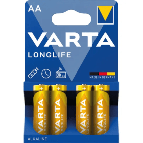 Varta Longlife AA Batteries 4 Pack 04106101414