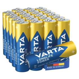 Varta Longlife Power AA Alkaline Batteries 24 Pack 4906121134 VAR12990 F