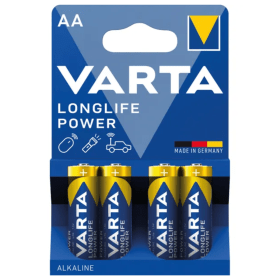 Varta Longlife Power AA Alkaline Batteries 4 Pack 4906121414 VR74769 F
