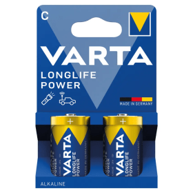 Varta Longlife Power C Alkaline Batteries 2 Pack 4914121422 VAR12812 F