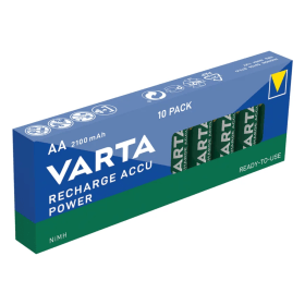 Varta Nimh Rechargeable AA Batteries 10 Pack 56706101111 VR55090 F