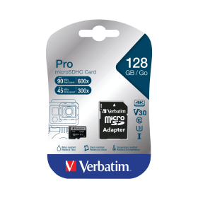 Verbatim 128GB Pro microSDXC Memory Card Class 3 657321 F