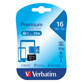 Verbatim 16GB MicroSDHC Class 10 Memory Card 379998 F