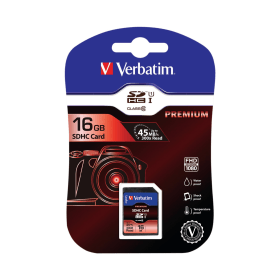 Verbatim 16GB SDHC Memory Card Class 10 361902 F