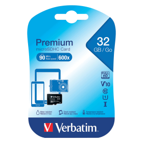 Verbatim 32GB MicroSDHC Class 10 Memory Card 452442 F