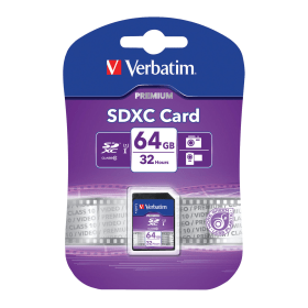 Verbatim 64GB Premium SDXC Class 10 Memory Card 407289 F