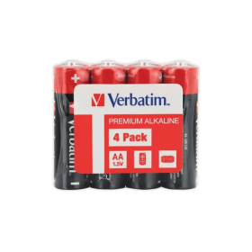 Verbatim AA Alkaline Batteries 4 Pack