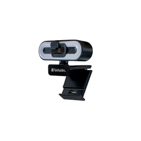 Verbatim AWC 02 Full HD 1080P Autofocus Webcam Microphone Light 808343 F