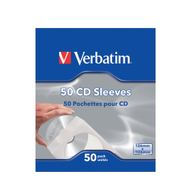 Verbatim CD DVD Sleeves Paper 50 Pack 562522 F