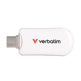Verbatim Plectra USB C 128GB Flash Drive White 918212 F