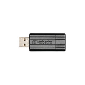 Verbatim Store N Go USB 2.0 128GB Drive Pinstripe Black 391791 F