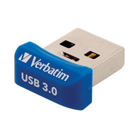 Verbatim Store n Stay Nano USB 3.0 64GB Flash Drive Blue 458508 F