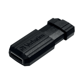 Verbatim USB 2.0 32GB Drive Black Pinstripe 241165 F