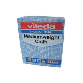 Vileda Medium Weight Cloths Blue 10 Pack 406783 F