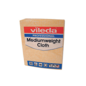 Vileda Medium Weight Cloths Yellow 10 Pack 406780 F