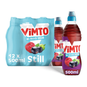 Vimto Still Juice No Added Sugar Sportscap 500ml 12 Pack 546370 F