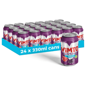 Vimto Zero Sugar Fizzy Drink 330ml 24 Pack 453787 F