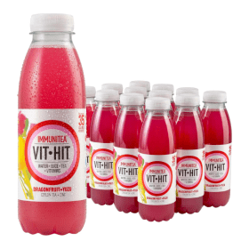 Vit Hit Immunitea Dragonfruit and Yuzu Drink 500ml 12 Pack 828152 F