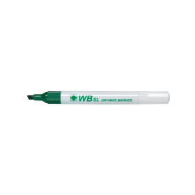 WB Green Whiteboard Marker Pens Chisel Tip 2 5mm Line 10 Pack 174712 F