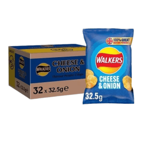 Walkers Cheese and Onion Crisps 32.5g 32 Pack 453503 F