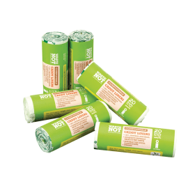 Waste Not Medium Duty Compostable Caddy Liner Bag 10 Litre Green 120 Pack 10629 576863 F