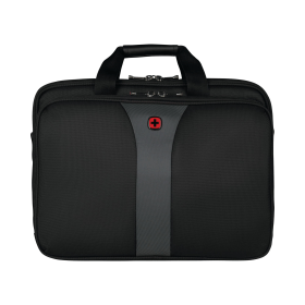 Wenger Legacy 17 Inch Laptop Case Triple Gusset 420mm x 210mm x 320mm Black Grey 893491 F