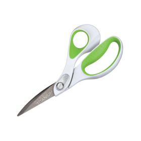 Westcott Carbonitride Titanium Scissors White Green 214mm 830703 F