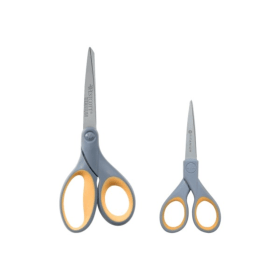 Westcott Titanium Grey Twin Pack Scissors 130 180mm 830702 F