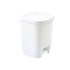 Whitefurze White Pedal Bin 8L WFH03276 F