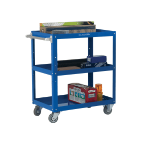 Works Blue 3 Tier Trolley 371065 F