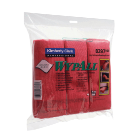 Wypall Microfibre Cloths Red 6 Pack 129747 F