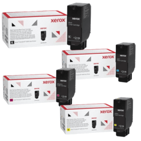 Xerox 006R0462 High Capacity Multipack Full Set of 4 Toner Cartridges Original