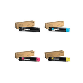 Xerox 106R015 High Capacity Multipack Full Set of 4 Toner Cartridges Original