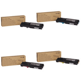 Xerox 106R0224 Multipack Full Set of 4 Toner Cartridges Original