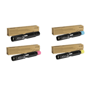Xerox 106R037 High Capacity Multipack Full Set of 4 Toner Cartridges Original