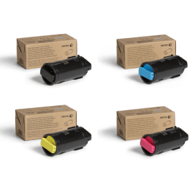 Xerox 106R0387 Extra High Capacity Multipack Full Set of 4 Toner Cartridges Original