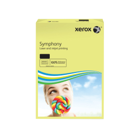 Xerox Symphony 62879 A3 Pastel Yellow Copy Paper 80gsm 500 Sheets XX51957 F