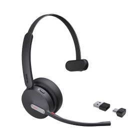 Yealink BH70 Wireless On Ear Mono Headset Bluetooth USB C A Black YEA32181 F