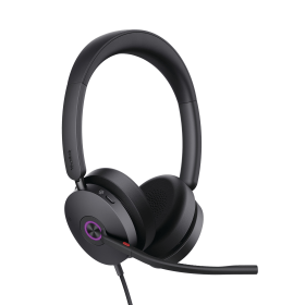 Yealink UH48 Wired On Ear Stereo Headset USB C A Black YEA32177 F