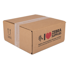 Zebra 02100BK22045 Black Wax Thermal Transfer Ribbon 220mm x 450m 12 Pack Original