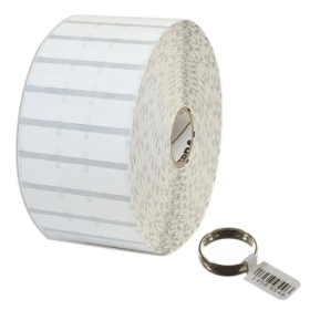 Zebra 8000D 10010065 White Jewellery Label Roll 56mm x 13mm 6 x 3510 Labels Original
