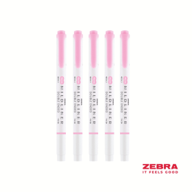 Zebra Highlighter Pink 10 Pack 542125 F