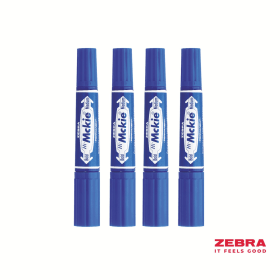 Zebra Permanent Bold Marker Twin Tip Blue 10 Pack 852695 F