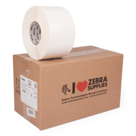 Zebra PolyE 3100T Gloss 3011713 White Label Roll 102mm x 152mm 4 x 950 Labels Original